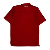 Oakley Striped Polo Shirt - Large Red Polyester