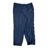 Snap Buttons Reebok Wide Leg Tracksuit - Large Black Polyester