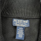 Polo By Ralph Lauren 1/4 Zip - Medium Black Cotton