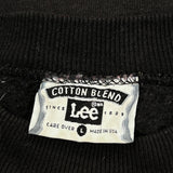 Made In USA Lee Sweatshirt - Large Black Cotton Blend