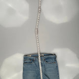 501 Levis Cropped Jeans - 30W US 6 Light Wash Denim