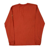 Carhartt Long Sleeve T-Shirt - Small Red Cotton