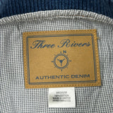 United Street Machine Assoc. Customs & Rods Three Rivers Varsity Jacket - Medium Beige Cotton