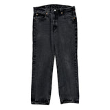 501 Levis Jeans - 32W 28L Black Cotton