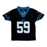 Age 18 Months Carolina Panthers Nfl Football Football Jersey - 2XS Black Polyester