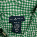 Age 10-12 Ralph Lauren Checked Shirt - Medium Green Cotton
