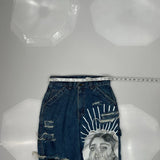 Levis Graphic Carpenter Jeans - 28W 30L Blue Cotton