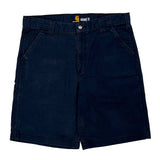 Carhartt Carpenter Shorts - 35W 10L Navy Cotton