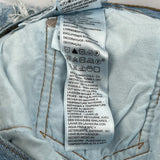 Levis Denim Shorts - 31W UK 12 Light Wash Cotton