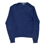 Polo By Ralph Lauren Jumper - Large Blue Cotton