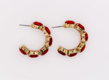 Crimson Elegance Earrings – Luxury Red Statement Earrings