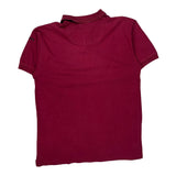 Adidas Polo Shirt - Medium Red Cotton