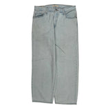 Baggy Dad Levis Jeans - 33W 30L Light Wash Cotton
