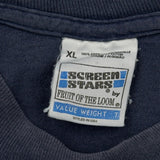 Rykers Brother Against Brother Band Fruit Of The Loom Single Stitch T-Shirt - XL Blue Cotton