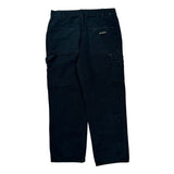 Dakota Grizzly Double Knee Carpenter Trousers - 31W 30L Black Cotton