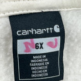 Age 6 Carhartt Hoodie - XS Cream Polyester