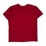 Nike T-Shirt - Large Red Cotton