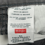 Wrangler Carpenter Shorts - 33W 10L Black Cotton