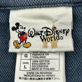 Disney Polo Shirt - Large Blue Cotton