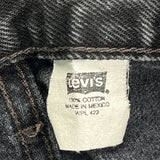 501 Levis Jeans - 32W 33L Black Cotton