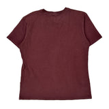 Carhartt T-Shirt - Large Burgundy Cotton