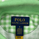 Age 4 Polo By Ralph Lauren Checked Dress - XS Green Cotton