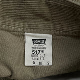 Levis Boot Cut Cord Pants - 26″ Waist Beige Cotton