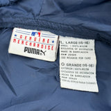 Vintage Detroit Tigers Puma Mlb Windbreaker - Large Navy Nylon