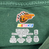 Dale Jr Winners Circle Nascar T-Shirt - 2XL Green Cotton