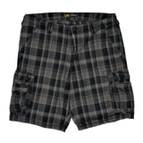 Lee Checked Cargo Shorts - 36W 11L Grey Cotton