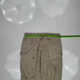Carhartt Double Knee Carpenter Trousers - 36W 31L Khaki Cotton