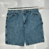 Wrangler Carpenter Shorts - 36W 10L Blue Cotton