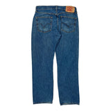501 Levis Jeans - 33W 32L Blue Cotton