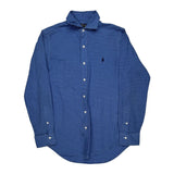 Polo By Ralph Lauren Checked Shirt - Small Blue Cotton