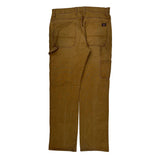 Dickies Carpenter Pants - 33W 32L Brown Cotton