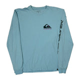 Quiksilver Long Sleeve T-Shirt - Large Blue Cotton