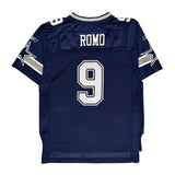 Age 14-16 Reebok Dallas Cowboys Football Jersey - Large Blue Polyester