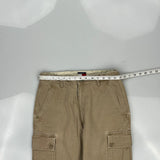 Tommy Hilfiger Cargo Trousers - 29W 30L Khaki Cotton