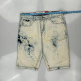 Switch Denim Shorts - 32W 11L Acid Wash Denim