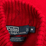 Polo By Ralph Lauren 1/4 Zip - Medium Red Cotton