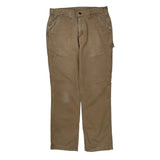 Carhartt Carpenter Pants - 32W 31L Brown Cotton