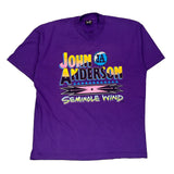 Fruit Of The Loom Single Stitch T-Shirt - XL Purple Cotton Blend