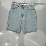 Levis Denim Shorts - 28W UK 8 Light Wash Cotton