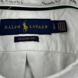 Classic Fit Ralph Lauren Shirt - Large White Cotton