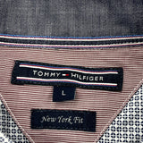 Tommy Hilfiger Checked Shirt - Large Gray Cotton