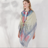 Anyyou 100% Mulberry Silk White Long Scarf Luxury Brand Women Beach Shawl Wear Swimwear Pashimina Face Shield Foulard