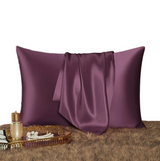 ANYHOUZ Purple Mulberry Silk Pillowcase 50x75cm Soft Smooth Luxury Bedding