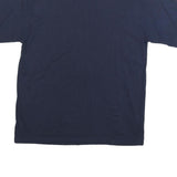HORIZON Mens Navy Blue Tropical Wonderland Graphic T-Shirt L Short Sleeve Crew