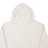 TOMMY HILFIGER Womens Cream Hoodie L Tommy Jeans Logo Pullover Drawstring