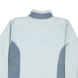 HELLY HANSEN Womens Blue & Grey Outdoor Jacket L Polyester Fleece Colourblock